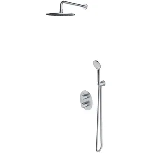 Omnires SYSYT05NI Y Système de Douche thermostatique encastré, Nickel pas cher