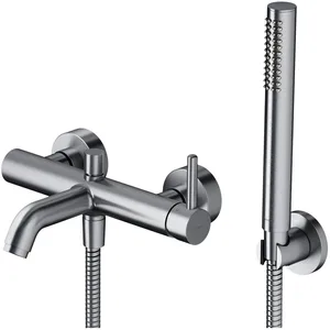 Omnires Y1231NI Y Robinet de Baignoire avec Ensemble de Douche, Nickel pas cher