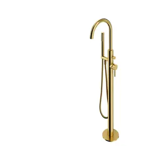 Omnires Y1233BSB Y Robinet de Baignoire sur Pied, Brass