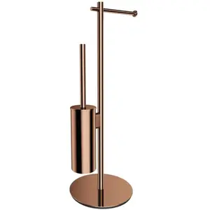 OMNIRES MODERN PROJECT Porte-brosse WC avec brosse, MP60810CP, pas cher