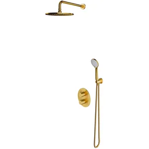 OMNIRES Y Ensemble de douche avec mitigeur thermostatique, SYSYT05GLB,