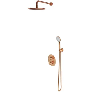 Omnires SYSYT05CPB Y Système de Douche thermostatique encastré, Copper