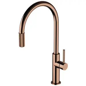 Omnires SW9057CP Switch Robinet de Cuisine avec raccord de Filtre, Copper pas cher