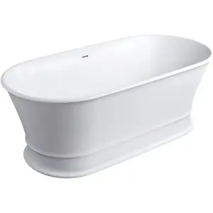 OMNIRES CLASSICA Baignoire ovale en îlot, CLASSICA170WWZPBM, pas cher