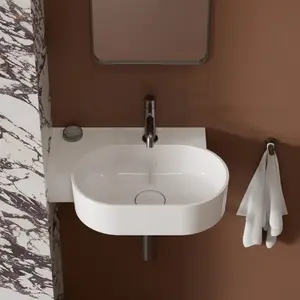 OMNIRES OVO Lavabo mural, OVO555UWLBP,