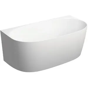 OMNIRES VALENCIA Baignoire semi-îlot, avec tablier, VALENCIA148SWPBP, pas cher