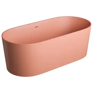OMNIRES OVO Baignoire ovale en îlot, OVO160WWZPCO, pas cher