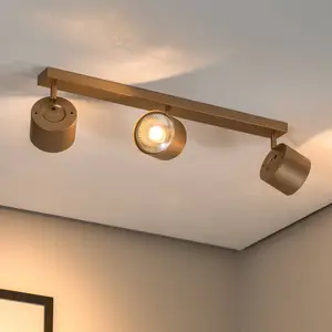 Argon Spot pour plafond Chloe réglable à 3 lampes, doré pas cher