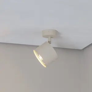 Argon Spot pour plafond Chloe réglable à 1 lampe, beige pas cher