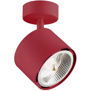 Argon Spot pour plafond Chloe réglable à 1 lampe, rouge pas cher