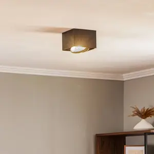 Argon Spot pour plafond Ronda à une lampe, noir pas cher