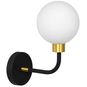 Toolight APPLIQUE MURALE APP1301-1W BLACK GOLD pas cher