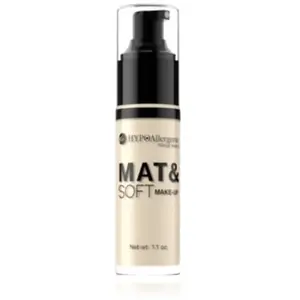 Bell Hypoallergenic Mat&Soft fond de teint léger matifiant teinte 01 Light Beige 30 ml