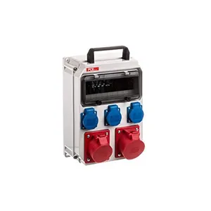 Tableau de distribution portable ecoline 32A/5P 16A/5P 3GS sans protection IP44 90EKO001 PCE 5902082057963