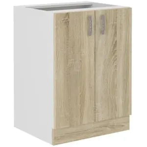 BigBuy Home Meuble d'appoint Sara chêne 60 x 48 x 82 cmVendu parrue-du-commerce