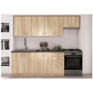 Comparateur de prix : Cuisine complete sara - décor chene sonoma - l240 cm SARA240