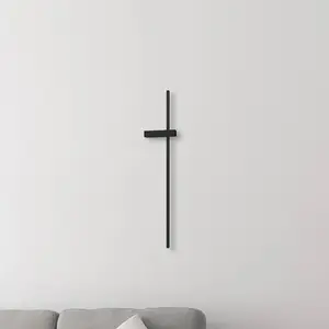 Comparateur de prix : Milagro Lighting Applique murale LED Vision, hauteur 90 cm, métal, noi...