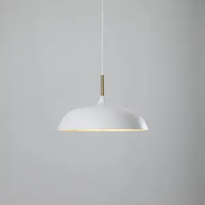 Eko-Light Suspension Lincoln, blanche/dorée pas cher