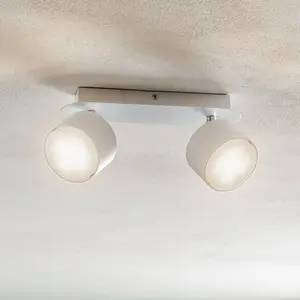 Eko-Light Spot pour plafond Cloudy à 2 lampes blanc pas cher