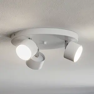 Eko-Light Cloudy plafonnier circulaire à trois lampes blanc pas cher