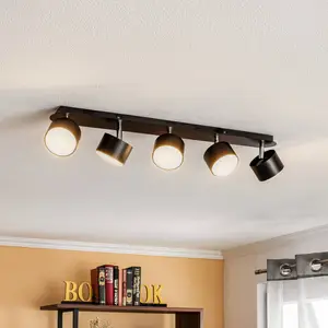 Eko-Light Cloudy spot pour plafond à cinq lampes noir pas cher