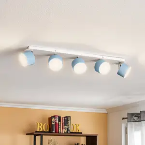 Eko-Light Cloudy spot pour plafond à cinq lampes bleu pas cher