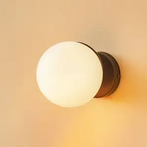 Eko-Light Applique Sfera 1 lampe, verre/noir pas cher