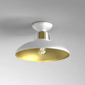 Eko-Light Plafonnier Felix, blanc/doré pas cher