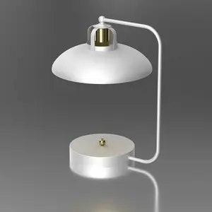 Euluna Lampe à poser Felix, blanche/dorée pas cher