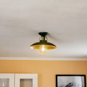 Eko-Light Plafonnier Felix, vert/doré pas cher