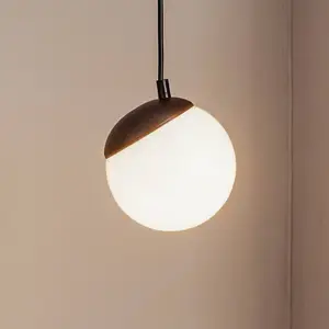 Comparateur de prix : Eko-Light Suspension Sfera, 1 lampe, verre, métal, noir