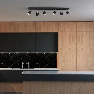 Eko-Light Spot pour plafond Joker, noir/argenté, à 6 lampes pas cher