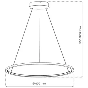 Comparateur de prix : Milagro Lampe suspendue LED Saturno Gold 57W
