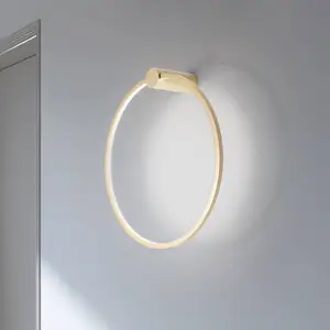 Comparateur de prix : Applique de salle de bain cercle doré Ø50cm Saturno LED 25W Milagro