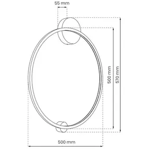 Plafonnier LED Saturno Noir 25W pas cher