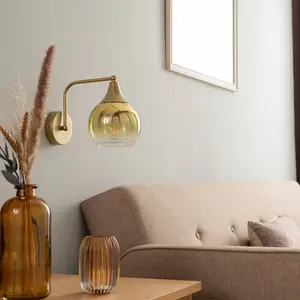 Comparateur de prix : Eko-Light Applique Monte en verre, à 1 lampe, dorée