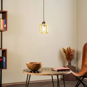 Eko-Light Suspension Sombra, ambrée, à 1 lampe pas cher