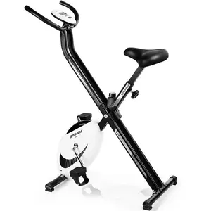 Vélo stationnaire pliable Spokey XFIT - Noir - Résistance magnétique - Fitness pas cher