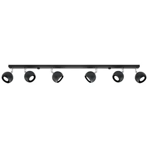 Comparateur de prix : Sollux OCULARE - Barre de projecteur à 6 lumières noir, GU10