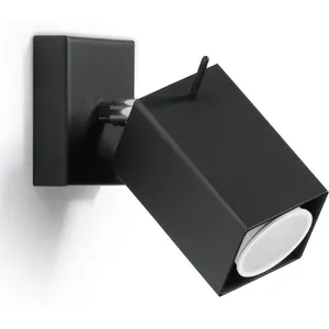 Comparateur de prix : Sollux Merida - Projecteur Mural À 1 Lumière, Noir, Gu10