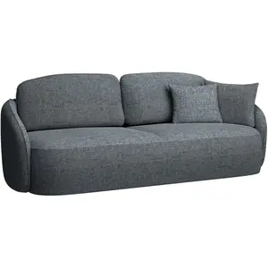 Selsey Canapé convertible 3 places gris foncé pas cher