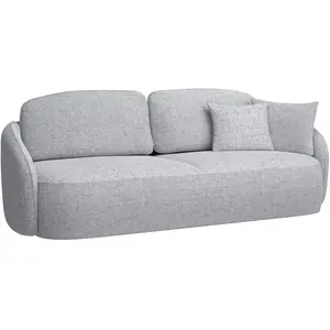 Selsey Canapé convertible 3 places gris clair pas cher