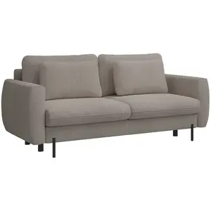 Selsey rane- canapé convertible 3 places - en bouclette marron clair Rane pas cher