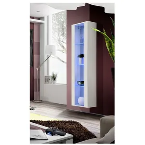 Comparateur de prix : AC-DÉCO Vitrine colonne - fly 41 - led - l 40 cm x p 29 cm x h 170 cm - blanc