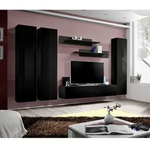 Paris Prix Meuble tv mural design fly i 310cm noir