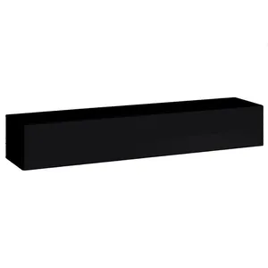 Paris Prix Vitrine allongée - Noir - L 180 cm x P 40 cm X H 30 cm pas cher