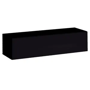 Paris Prix Vitrine allongée - Noir - L 120 cm x P 40 cm x H 30 cm pas cher