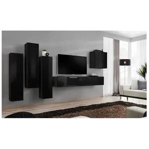 Comparateur de prix : Meuble tv mural design switch iii 330cm noir