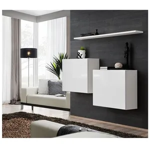 Lot de 2 Blocs & Etagère Switch SBI 130cm Blanc