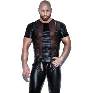 Noir Handmade Tee Shirt H049Vendu parrue-des-plaisirs